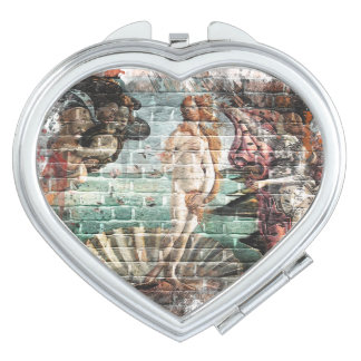 Botticelli Birth of Venus Brick Wall Mural Compact Mirror