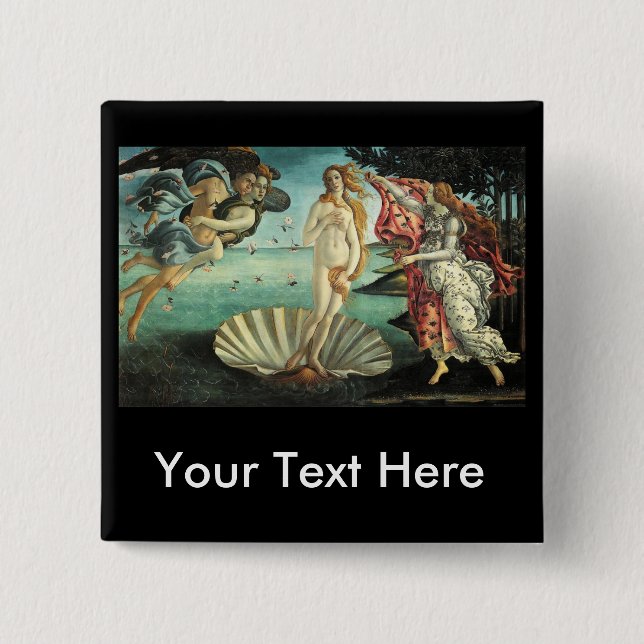 Botticelli - Birth of Venus Button (Front)
