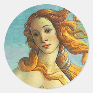 Botticelli Birth of Venus Classic Round Sticker