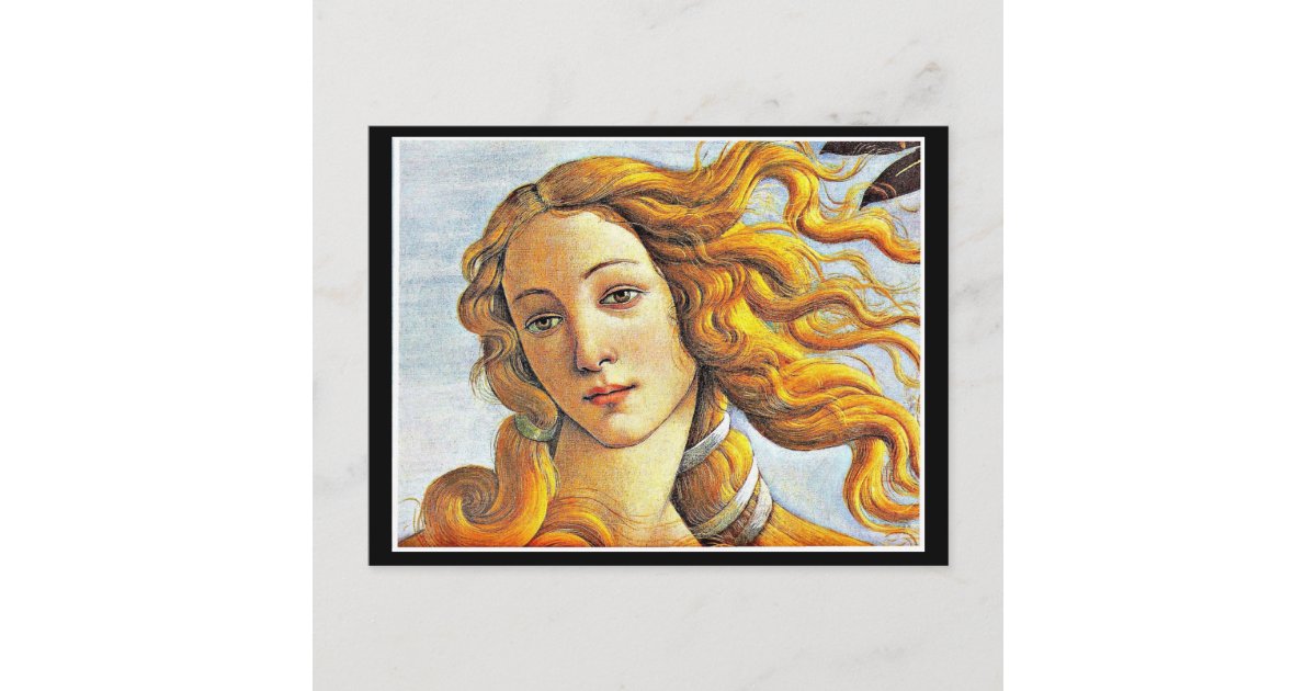 The Birth of Venus by Sandro Botticelli, Classic Art Painting -- Modern  Postcard