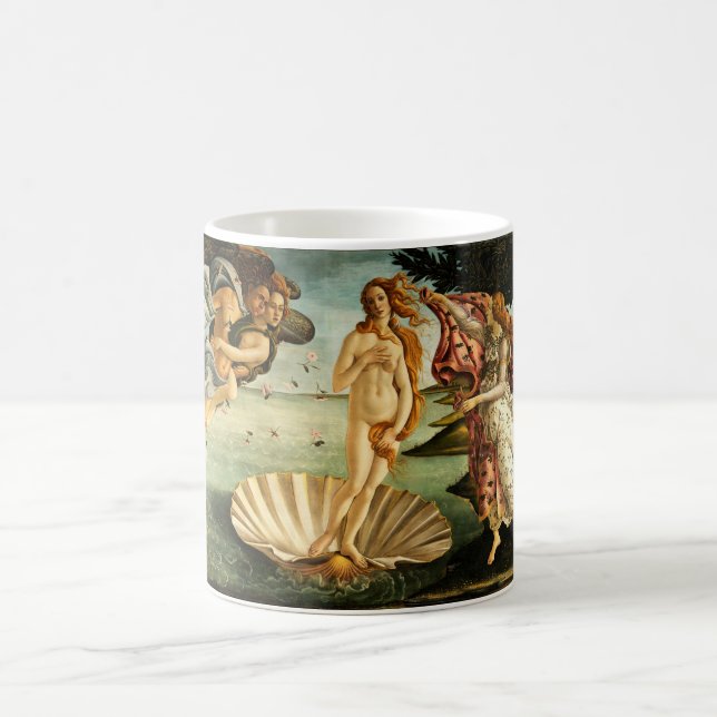 Botticelli Birth Of Venus Renaissance Art Painting Coffee Mug (Center)