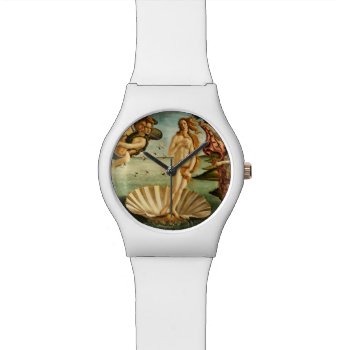 Botticelli Birth Of Venus Renaissance Art Painting Wrist Watch by artfoxx at Zazzle