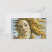 Botticelli Birth of Venus Renaissance Fine Art Business Card (Front/Back)
