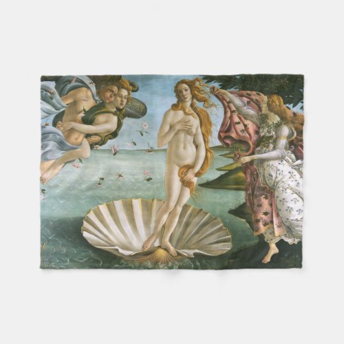 Botticelli Birth of Venus Renaissance Fine Art Fleece Blanket