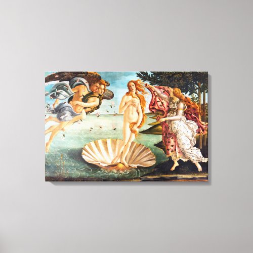 Botticelli Birth of Venus Restored Recolored Canvas Print