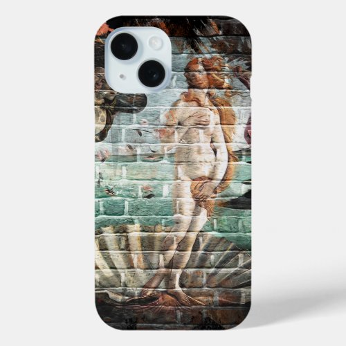Botticelli Birth of Venus Street Art iPhone 15 Case