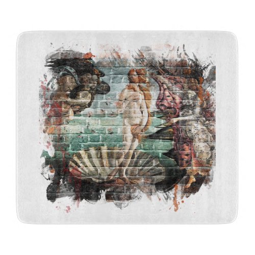 Botticelli Birth of Venus Street Art Cutting Board