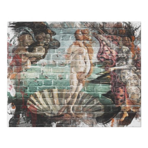 Botticelli Birth of Venus Street Art Faux Canvas Print