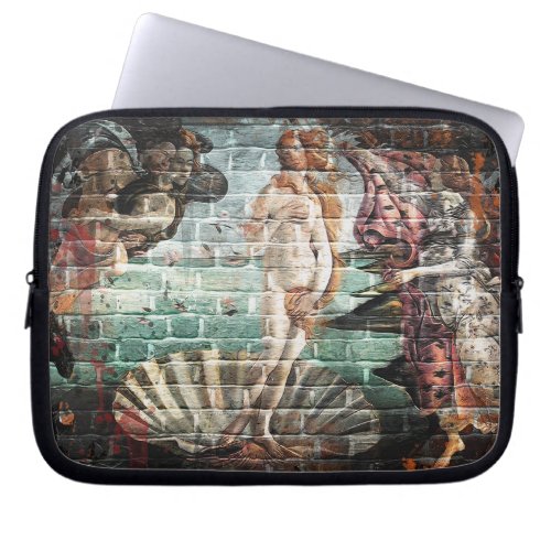 Botticelli Birth of Venus Street Art Laptop Sleeve