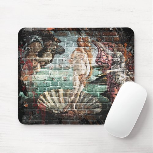 Botticelli Birth of Venus Street Art Mouse Pad