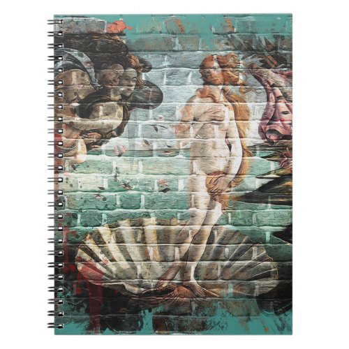 Botticelli Birth of Venus Street Art Notebook