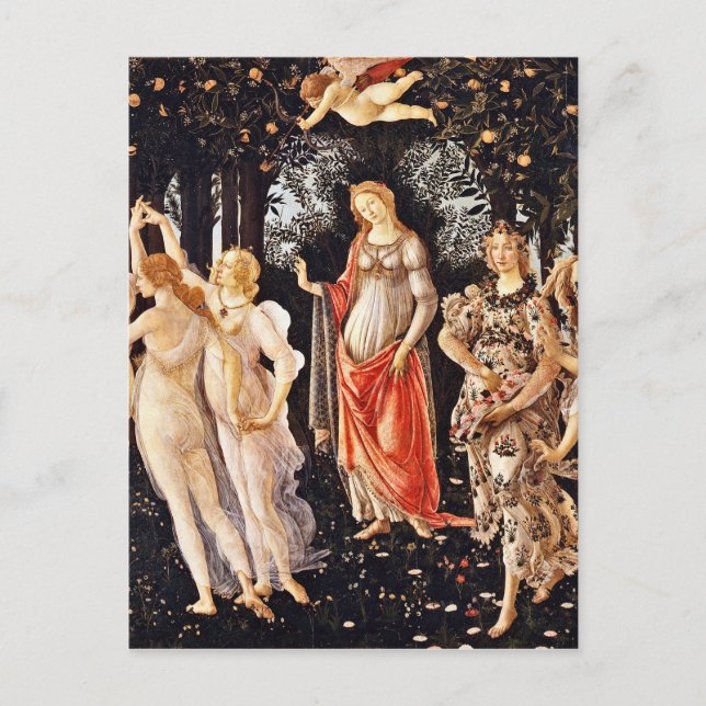 Botticelli - La Primavera Spring Postcard (Front)