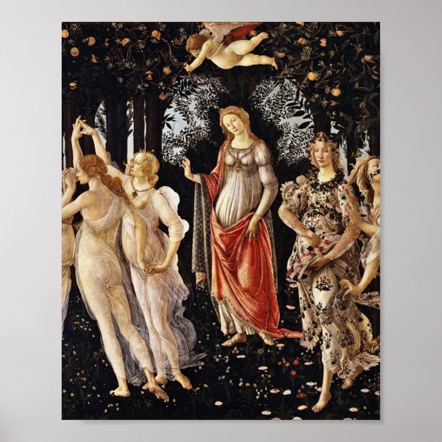 Botticelli - La Primavera .Spring Poster (Front)
