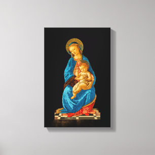 Botticelli Madonna and Child Enthroned Canvas Print