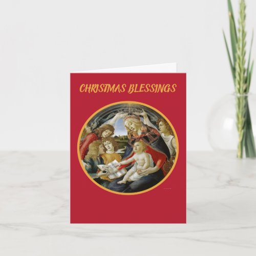 Botticelli Madonna and Jesus Magnificat Card