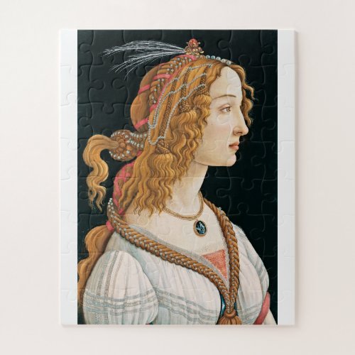 Botticelli _ Portrait Of Simonetta Vespucci Jigsaw Puzzle