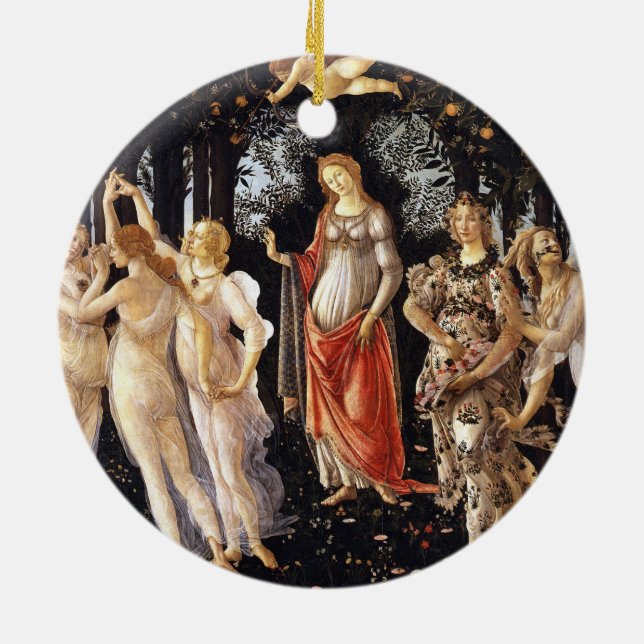 BOTTICELLI -Primavera 1482 Ceramic Ornament (Back)