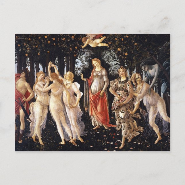 BOTTICELLI -Primavera 1482 Postcard (Front)
