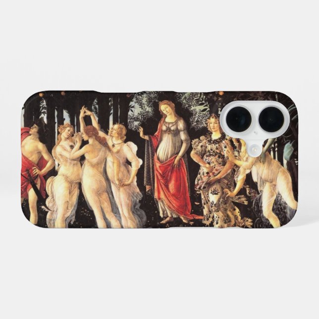 Botticelli Primavera /Allegory of Spring iPhone Case (Back Horizontal)