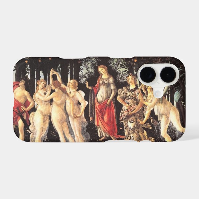 Botticelli Primavera /Allegory of Spring iPhone Case (Back Horizontal)