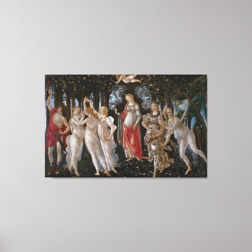 Botticelli primavera The Spring Canvas Print