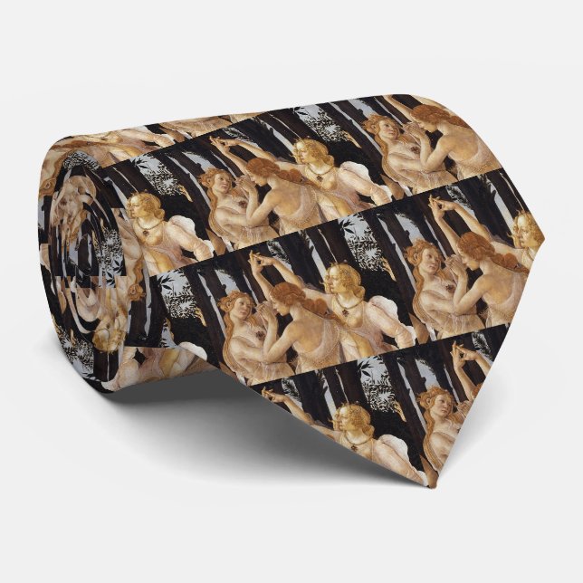 Botticelli , “Primavera - Three Graces” Neck Tie (Rolled)