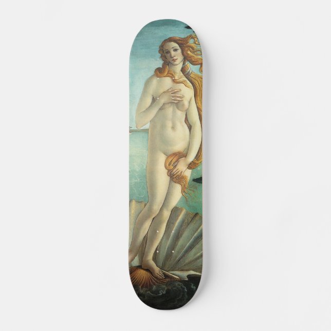 Botticelli Renaissance Painting Skateboard Deck (Front)