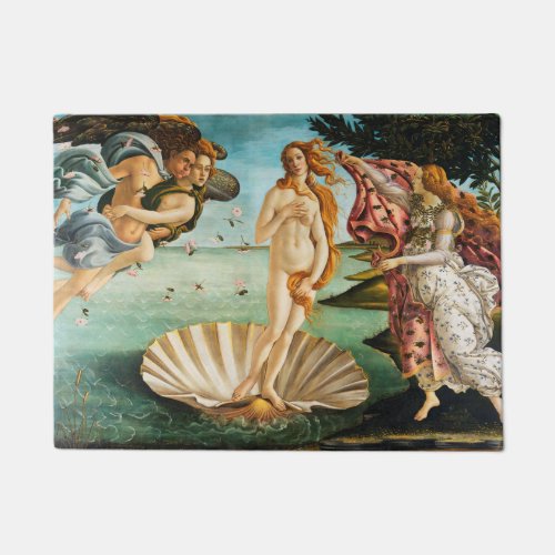 BOTTICELLI _ The birth of Venus 1483 Doormat