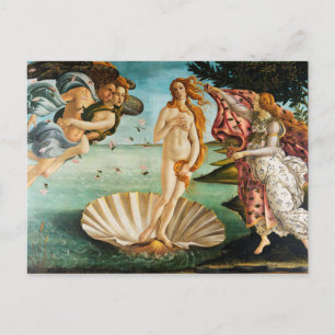 BOTTICELLI - The birth of Venus 1483 Postcard