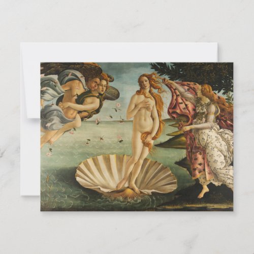 Botticelli The Birth of Venus Invitations