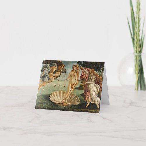 Botticelli The Birth of Venus Note Card