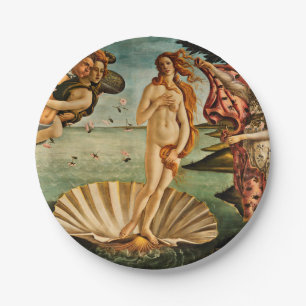Botticelli - The Birth Of Venus Paper Plates