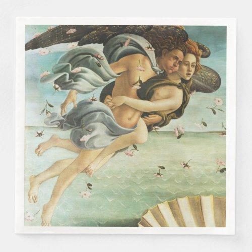 Botticelli The Birth of Venus _ Zephyr  Chloris Paper Dinner Napkins