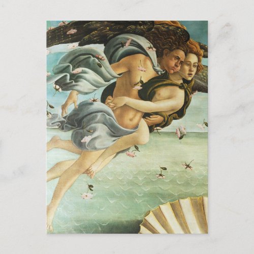 Botticelli The Birth of Venus _ Zephyr  Chloris Postcard