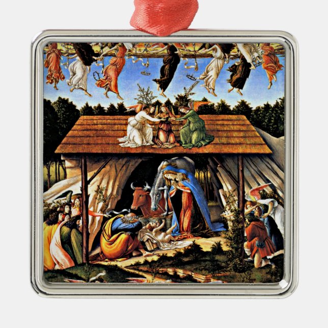 Botticelli - The Mystical Nativity Metal Ornament (Front)