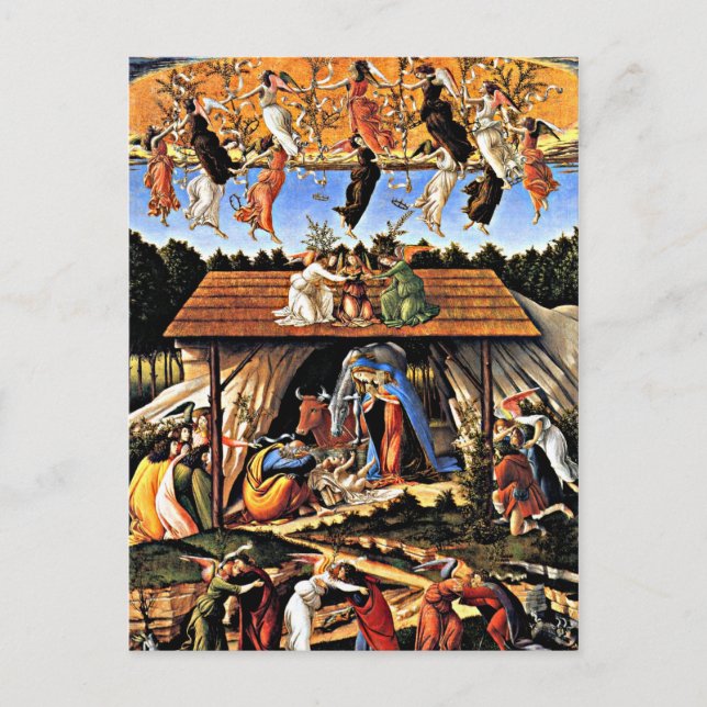 Botticelli - The Mystical Nativity Postcard (Front)