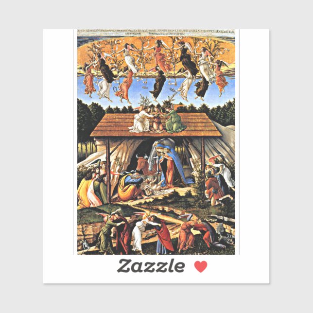 Botticelli - The Mystical Nativity Sticker (Sheet)