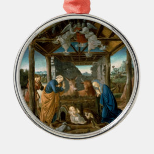 Botticelli - The Nativity, Metal Ornament