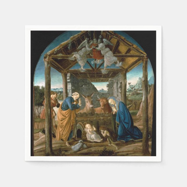 Botticelli - The Nativity Napkins (Front)