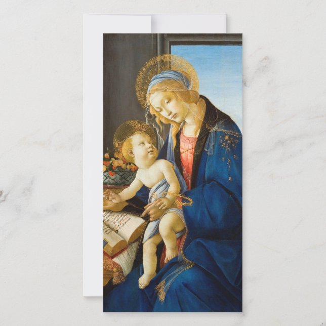 Botticelli - The Virgin And Child Holiday Card (Front)
