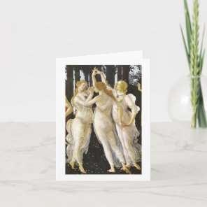 Botticelli Three Graces Renaissance Fine Art Card