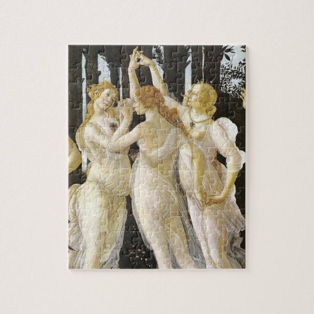 Botticelli Three Graces Renaissance Fine Art Jigsaw Puzzle (Vertical)