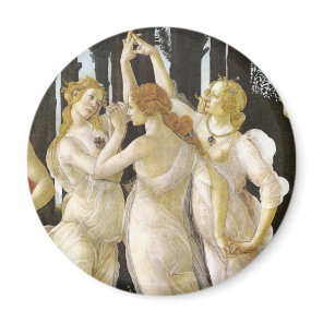 Botticelli Three Graces Renaissance Fine Art Magnet