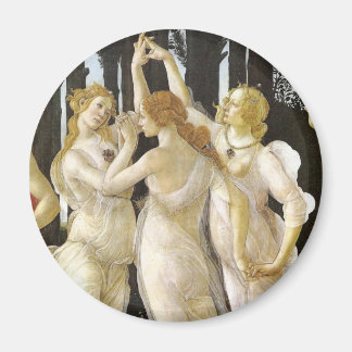 Botticelli Three Graces Renaissance Fine Art Magnet