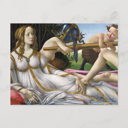 Botticelli Venus and Mars Postcard
