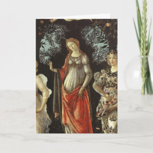 Botticelli Venus Goddess of Love Renaissance Art Holiday Card