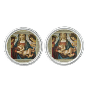 Botticelli's Madonna And Child Cufflinks