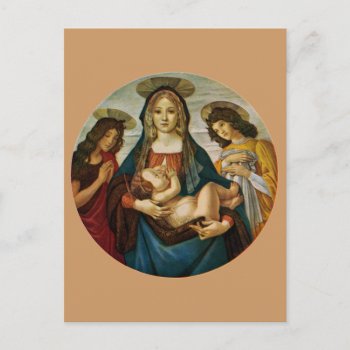 Botticelli's Madonna And Child Postcard by justcrosses at Zazzle