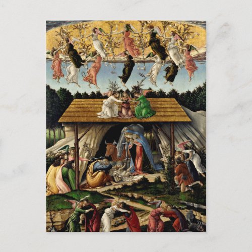 Botticellis Mystical Nativity Holiday Postcard