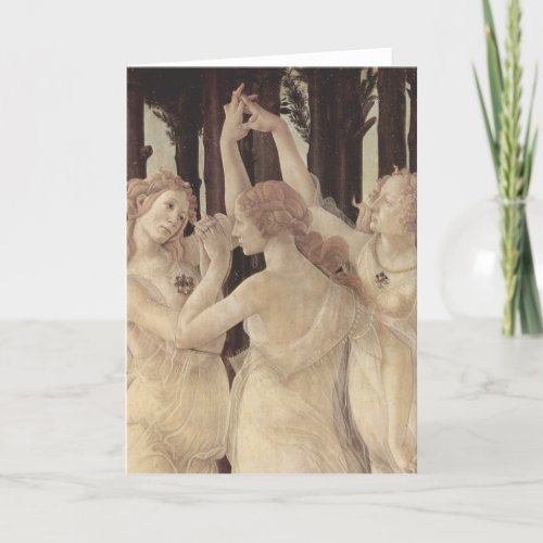 Botticellis Three Graces Greeting Card